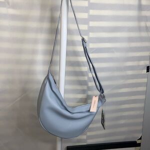 BCBGeneration asymmetrical crossover/shoulder/sling bag blue